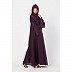 Stonework Umbrella abaya with matching Hijab- Purple Stonework Umbrella abaya with matching Hijab- Purple