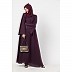 Stonework Umbrella abaya with matching Hijab- Purple Stonework Umbrella abaya with matching Hijab- Purple