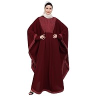 Indo Classic Kaftan- Maroon