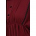 Loose fit Crinkle abaya- Maroon