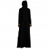 Classic abaya with embroidery work- Black Classic abaya with embroidery work- Black