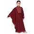 Indo Classic Mother and Daughter matching combo Kaftan-Maroon