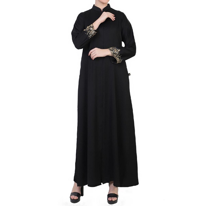 modern front open abaya