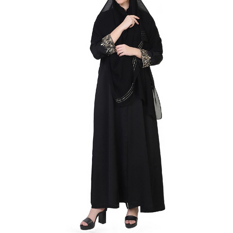 modern front open abaya