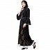 Printed Shrug with Inner abaya- Black Printed Shrug with Inner abaya- Black