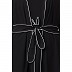 Printed Shrug with Inner abaya- Black Printed Shrug with Inner abaya- Black