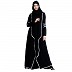 Georgette Shrug with Inner abaya- Black Georgette Shrug with Inner abaya- Black