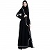 Georgette Shrug with Inner abaya- Black Georgette Shrug with Inner abaya- Black