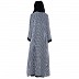 Shrug combo abaya- Black-White Shrug combo abaya- Black-White