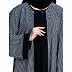Shrug combo abaya- Black-White Shrug combo abaya- Black-White