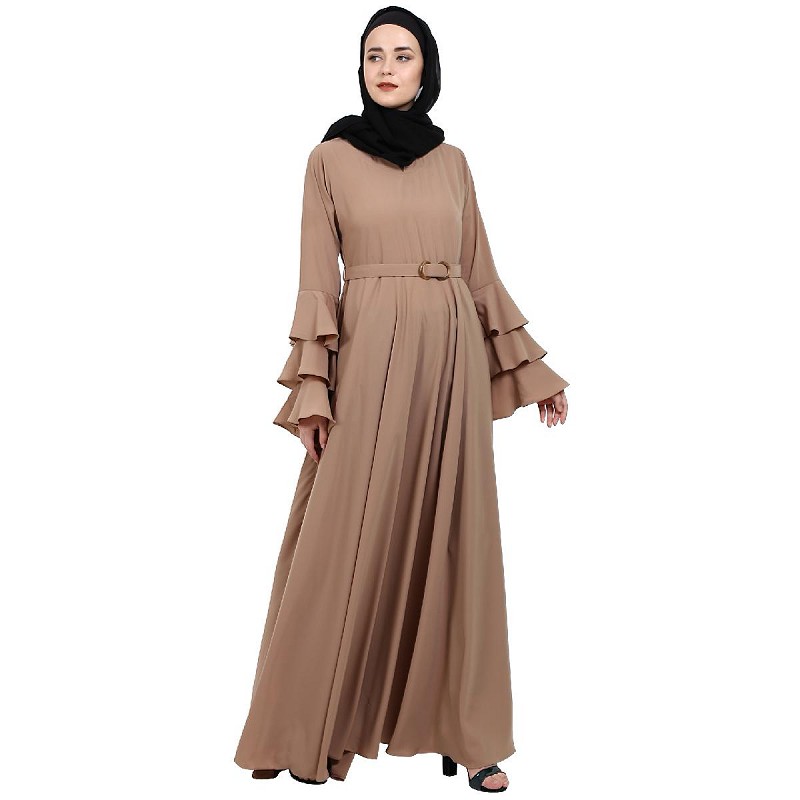Bell sleeve abaya top
