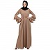 Umbrella abaya with bell sleeves- Khaki Umbrella abaya with bell sleeves- Khaki