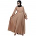 Umbrella abaya with bell sleeves- Khaki Umbrella abaya with bell sleeves- Khaki