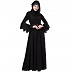 Umbrella abaya with bell sleeves- Black Umbrella abaya with bell sleeves- Black
