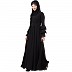 Umbrella abaya with bell sleeves- Black Umbrella abaya with bell sleeves- Black