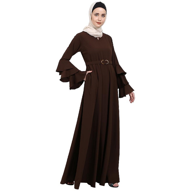 abaya with bell sleeves