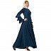 Umbrella abaya with bell sleeves- Teal Green Umbrella abaya with bell sleeves- Teal Green