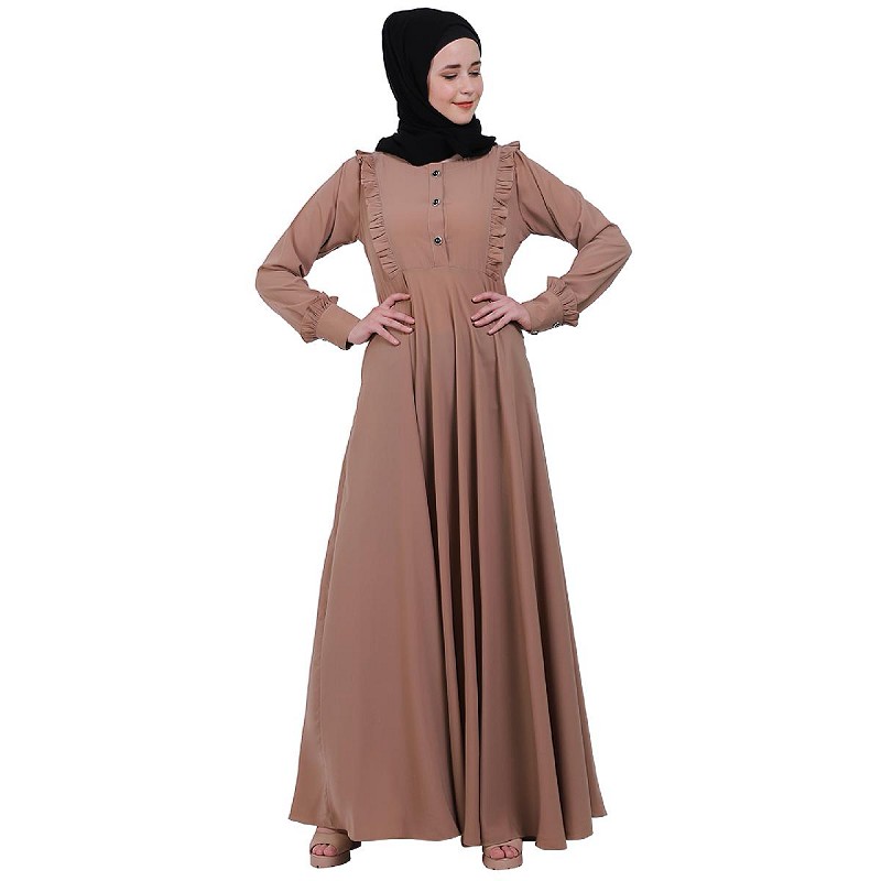 Umbrella Abaya Buy umbrella abaya with frill work at shiddat