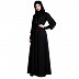 Umbrella abaya in shiny nida fabric- Black Umbrella abaya in shiny nida fabric- Black