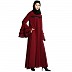 Loose Fit Umbrella abaya with bell sleeves- Maroon Loose Fit Umbrella abaya with bell sleeves- Maroon