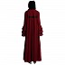 Loose Fit Umbrella abaya with bell sleeves- Maroon Loose Fit Umbrella abaya with bell sleeves- Maroon