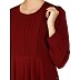 Umbrella abaya with potli buttons neck design- Maroon Umbrella abaya with potli buttons neck design- Maroon