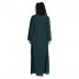 A-line inner abaya- Bottle Green