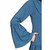 Coat collar Abaya with matching inner- French Blue