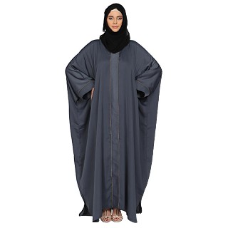 Premium Dubai Nida Kaftan- Grey