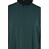 Loose Fit abaya with Ruffled Sleeves - Bottle Green