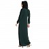 Premium inner abaya with elastic sleeves - Bottle Green