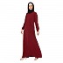 Premium inner abaya with elastic sleeves - Maroon