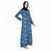 Designer Shrug with Inner abaya- French Blue