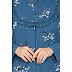 Designer Shrug with Inner abaya- French Blue
