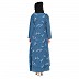 Designer Shrug with Inner abaya- French Blue