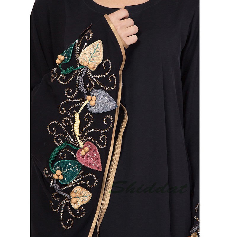 Islamic dress online- Party wear abaya  Firdous fabric 