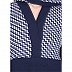 Abaya- half printed on deep blue color Abaya- half printed on deep blue color