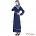 Abaya with multiple strips Abaya with multiple strips