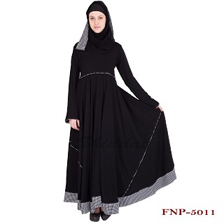 Umbrella abaya- Black colored