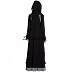 Full flared abaya - Black color Full flared abaya - Black color