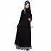 Full flared abaya - Black color Full flared abaya - Black color