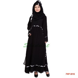 Frock Style Abaya- Double Layered 