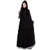 Umbrella  Abaya - Black color with printed Border