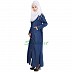 Simple Denim Abaya - Blue Colored