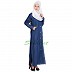 Simple Denim Abaya - Blue Colored
