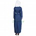 Front open denim Abaya with belt Front open denim Abaya with belt