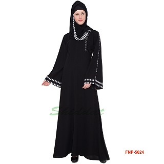 Casual abaya- Black 