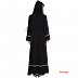 Umbrella abaya- Black with Printed Border Umbrella abaya- Black with Printed Border