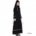 Umbrella abaya- Black with Printed Border Umbrella abaya- Black with Printed Border