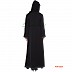 Simple Black Abaya- Nida Fabric Simple Black Abaya- Nida Fabric